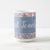 "Best Teacher" Confetti individuell anpassbare Kaf Kaffeetasse (Mittel)