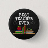 Best Teacher Ever Chalkboard Button (Vorderseite)