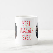 Best Teacher Ever Custom Photo Mug Kaffeetasse (Mittel)