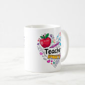Best Teacher Ever Mug | End of Year Teacher Kaffeetasse (VorderseiteRechts)