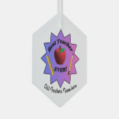 Best Teacher EVER! Ornament Aus Glas (Vorderseite Rechts)