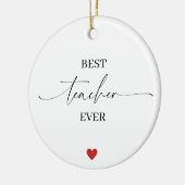 Best Teacher Ever Ornament • Student Name & Year (Links)