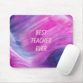 Best Teacher Ever Pastel Swirl Mousepad (Mit Mouse)