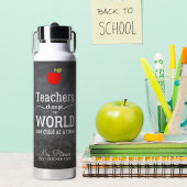 Best teacher ever red apple appreciation trinkflasche