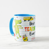 "Best Teacher Ever" Rudy & Rocky Mug Tasse (Vorderseite Links)
