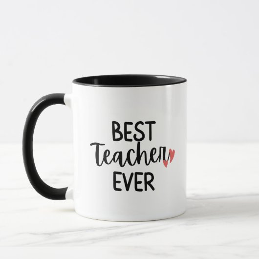 'Best Teacher Ever' Teacher Thank You Gift  Tasse (Links)