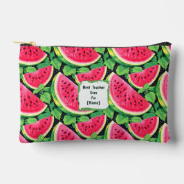 Best Teacher Ever – Watermelon Accessory Pouch Zubehörtasche
