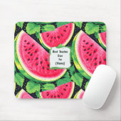 Best Teacher Ever – Watermelon Mouse Pad Mousepad (Mit Mouse)