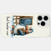 Best Teacher Ever Winter Penguin Design Case-Mate iPhone Hülle (Rückseite (Horizontal))
