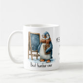 Best Teacher Ever Winter Penguin Design Kaffeetasse (Links)