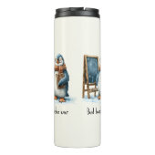 Best Teacher Ever Winter Penguin Design Thermosbecher (Rückseite)