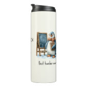 Best Teacher Ever Winter Penguin Design Thermosbecher (Nach rechts gedreht)