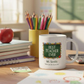 Best Teacher Ever with Chalkboard Frame Kaffeetasse