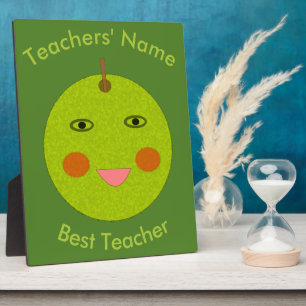 Best Teacher Happy Apple Custom Platte Fotoplatte