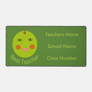 Best Teacher Happy Apple Custom Schreibtischunterlage