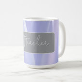 "Best Teacher" Lavender Petals Kaffeepause Tasse (VorderseiteRechts)