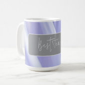 "Best Teacher" Lavender Petals Kaffeepause Tasse (Vorderseite Links)