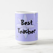 Best Teacher Snowflake Design Kaffeetasse (Mittel)