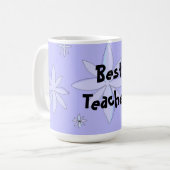 Best Teacher Snowflake Design Kaffeetasse (Vorderseite Links)