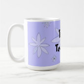 Best Teacher Snowflake Design Kaffeetasse (Links)