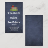 Best Teacher value quote Visitenkarte (Vorne/Hinten)