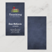 Best Teacher value quote Visitenkarte (Vorne/Hinten)