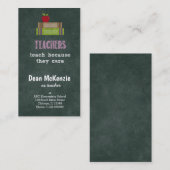 Best Teacher value quote Visitenkarte (Vorne/Hinten)