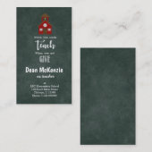 Best Teacher value quote Visitenkarte (Vorne/Hinten)