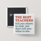 BEST TEACHERS custom color button (Vorne & Hinten)