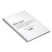 Best Team Corporate Staff Wertschätzung Mitarbeite Notizblock (Rechte Seite)