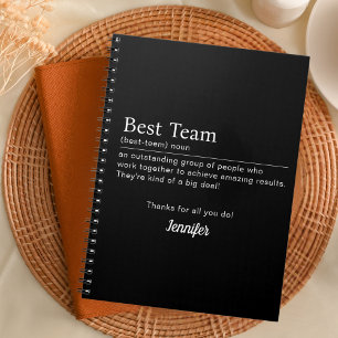 Best Team Corporate Staff Wertschätzung Mitarbeite Notizblock
