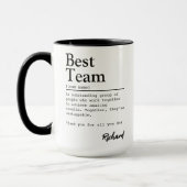 Best Team Definition Custom Employee Appreciation Tasse (Links)