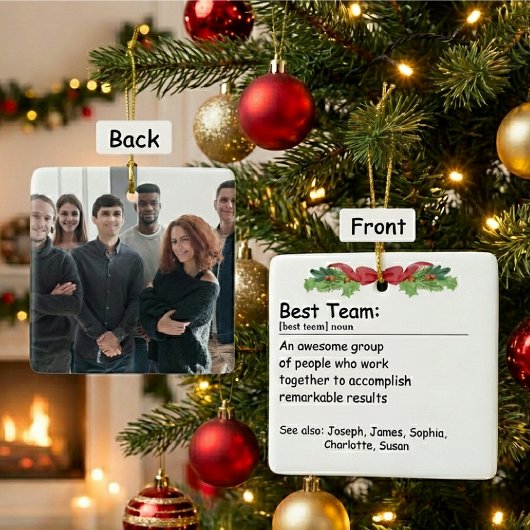 Best Team Definition Custom Photo Keramikornament