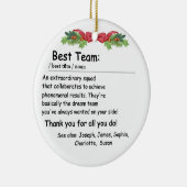 Best Team Definition Mitarbeiterbewertung Custom Keramik Ornament (Rechts)