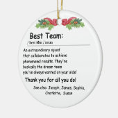 Best Team Definition Mitarbeiterbewertung Custom Keramik Ornament (Links)