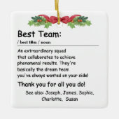 Best Team Definition Mitarbeiterbewertung Custom Keramikornament (Vorderseite)