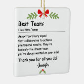 Best Team Definition Mitarbeiterbewertung Custom Keramikornament (Rechts)