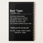 Best Team Definition Mitarbeiterbewertung Custom Planer (Rückseite)