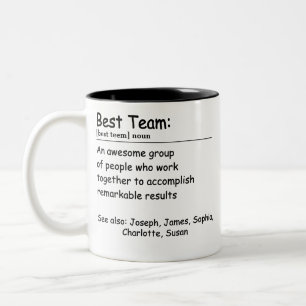 Best Team Definition Mitarbeiterbewertung Custom Zweifarbige Tasse