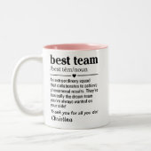 Best Team Definition Zweifarbige Tasse (Links)