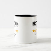 Best Team Ever | Custom Name or Job Two-Tone Coffe Zweifarbige Tasse (Mittel)