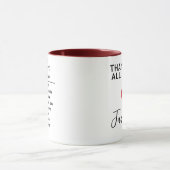 Best Team Ever | Fun Modern Team Appreciation Tasse (Zentrum)