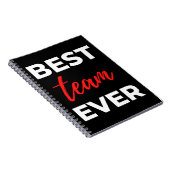 Best Team Ever Notizblock (Rechte Seite)