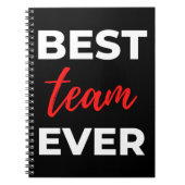 Best Team Ever Notizblock (Vorderseite)