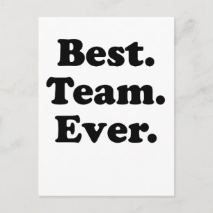 Best Team Ever Postkarte