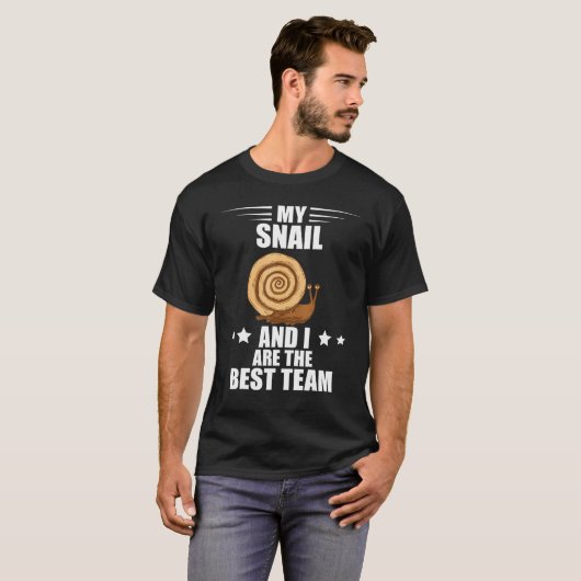 Best Team Snail And I Snail Shell Snails Mollusk T-Shirt (Vorne ganz)
