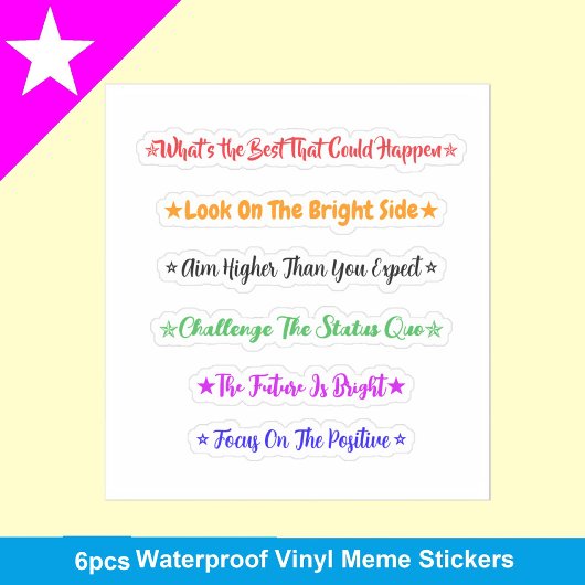 Best That Could Happen Memes | Wasserfeste Positiv Aufkleber