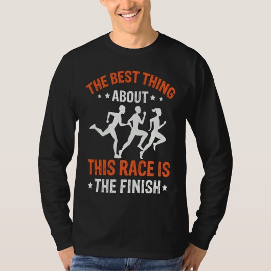 Best Thing About This Race Is The Finish Triathlon T-Shirt (Vorderseite)