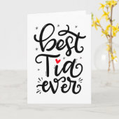 Best Tia Ever, Spanisch Karte (Gelbe Blume)