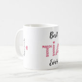 Best Tia je rosa Herzen Niedlich Personalisiert Kaffeetasse (Vorderseite Links)